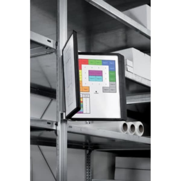 DURABLE "VARIO MAGNET 10" väggfäste, komplett set 0,000000 Svart