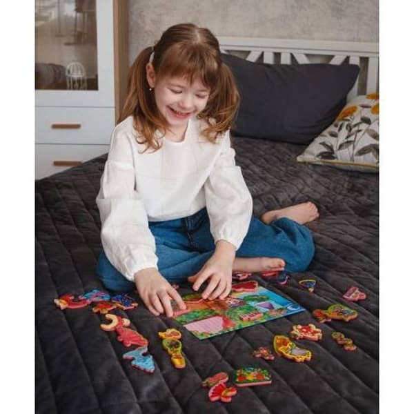 MAGNETISK SPEL JORDGUBBSPRINSESSA PEDAGOGISKT SPEL MAGNETER RÖRIG BIL