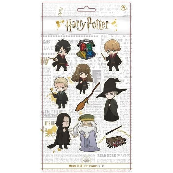 Magnetset - Harry Potter - Chibi Style - 11 stycken - 100% plast - Blisterförpackning