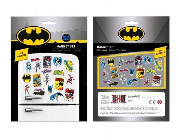 Magneter - BATMAN - Paket med 19 - Bredd 18 cm - Längd 24 cm