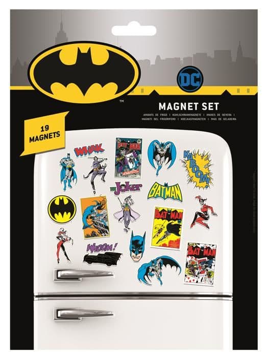 Magneter - BATMAN - Paket med 19 - Bredd 18 cm - Längd 24 cm