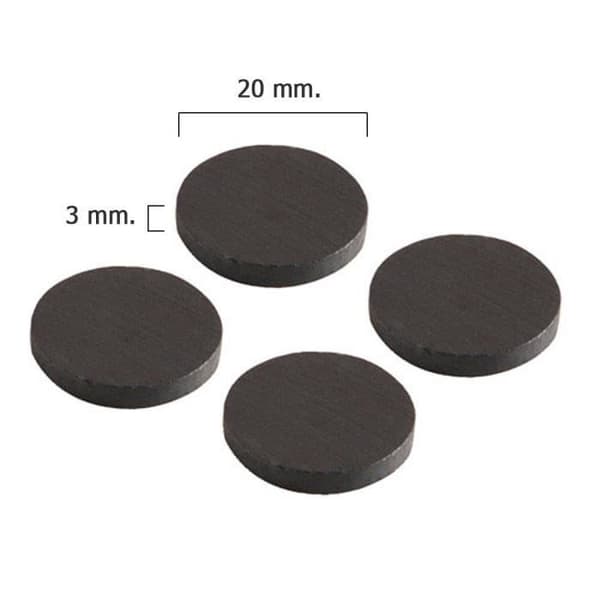 Wolfpack magnet ferritskiva 20x3 mm (blister 4 enheter