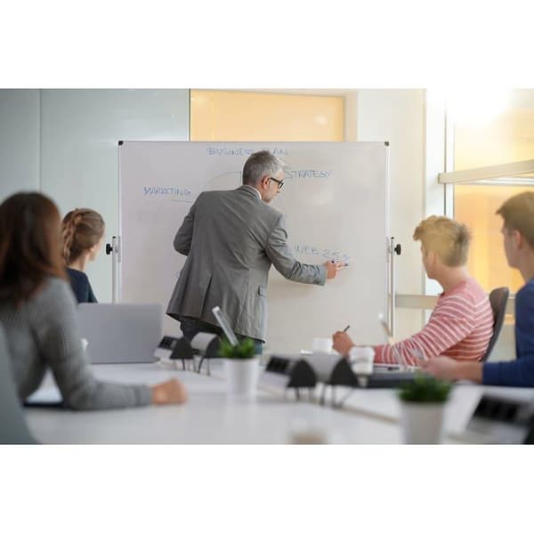 Bi-office - GRV0401020101 - MAGNETISK TAVLA, 150X120CM, ROTERANDE, MOBIL, LACKERAD, ALUMINIUMRAM.