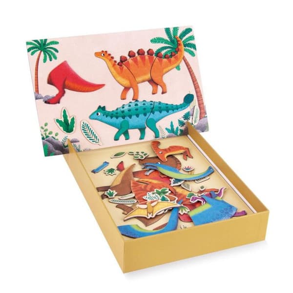 Spel - Magneter - Magnetpussel - Dinosaurier - Barn - Apli Kids