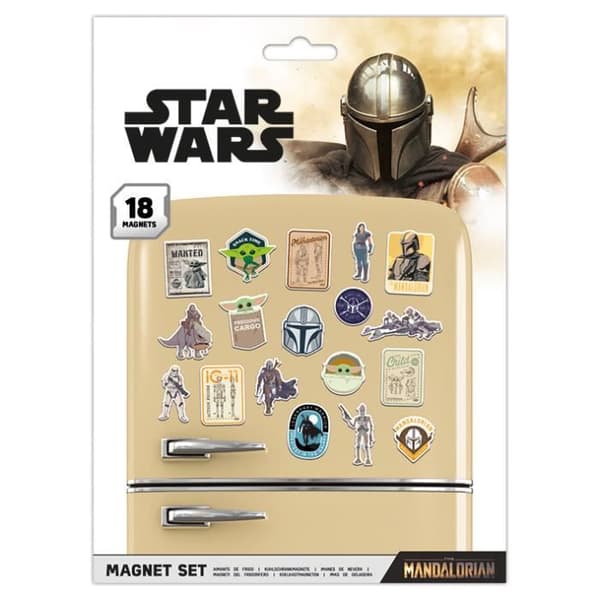 Paket med 18 Star Wars The Mandalorian-magneter