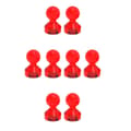 Miniatyrbillede 1 af 3: Køleskabsmagnet - Nålemagnet - Akryl - 8 stk. - Rød