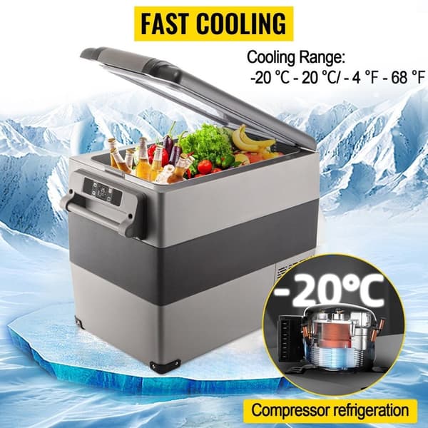 55L 60W bilkylskåp med digital kontrollpanel,effektiv kylning,humaniserad design