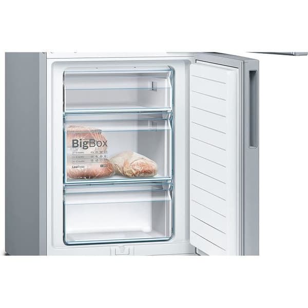 BOSCH KGV36VLEAS - Nedre frys kyl-307 L (213+94 L) - Kallbryggt - L 60 x H 186 cm - Rostfritt stål