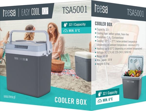 Teesa TSA5001.1 kylbox 25 L Elgrå