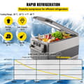 Miniatyrbild 4 av 9: 55L 60W 12/24V DC 110-240V AC bärbar bil/hem kylskåp med kompressor, panel/APP kontroll, stort utrymme, effektiv kylning, lågt brus