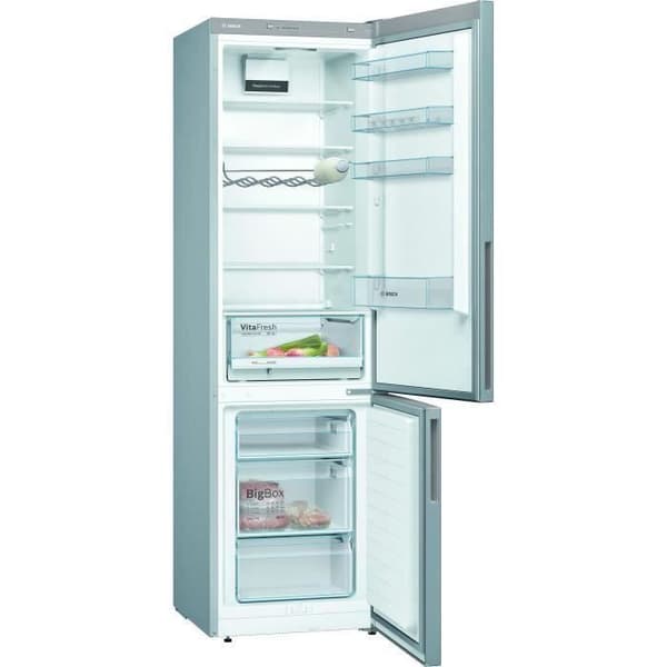 BOSCH KGV39VLEAS - Nedre kyl och frys - 344L (250 + 94) - Blandad kall - L 60cm x H 201cm - Rostfritt stål