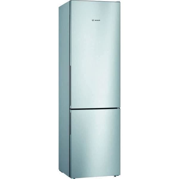 BOSCH KGV39VLEAS - Nedre kyl och frys - 344L (250 + 94) - Blandad kall - L 60cm x H 201cm - Rostfritt stål Rostfritt stål