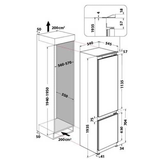Whirlpool Jääkaappi Art9811sf2 Yhdistelmä Valkoinen One Size / EU Plug