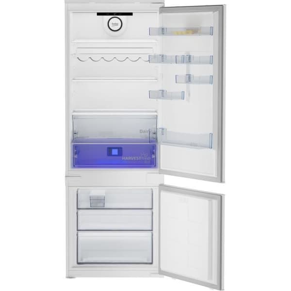 BEKO inbyggnadskylskåp - 2 dörrar - 400L - Ventilerad kyl