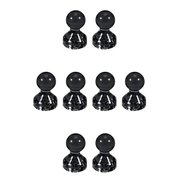 Køleskabsmagnet - Nålemagnet - Akryl - 8 stk. - Sort