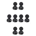 Miniatyrbillede 1 af 2: Køleskabsmagnet - Nålemagnet - Akryl - 8 stk. - Sort