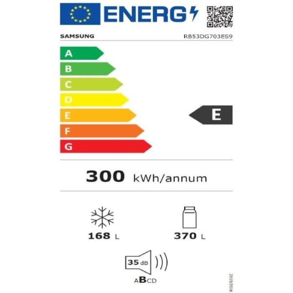 Kombinerad kyl - SAMSUNG - RB53DG703ES9 - 538L - Ventilerad kylning - Vändbara dörrar
