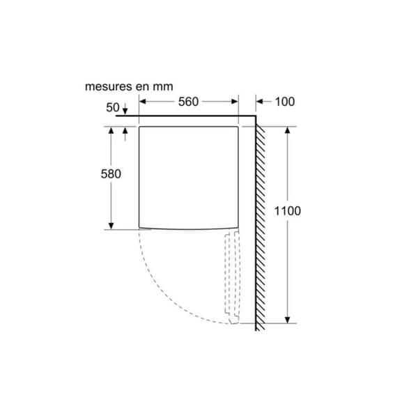 BOSCH Bordsskiva KTL15NWEB, Serie 2, Superkylningsfunktion