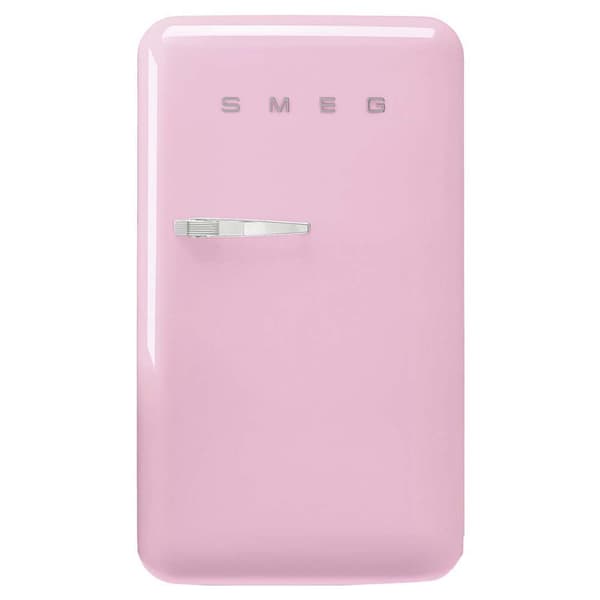 Smeg 50s Style Fab10r Yksi Ovinen Jääkaappi  122L / EU Plug Vaaleanpunainen