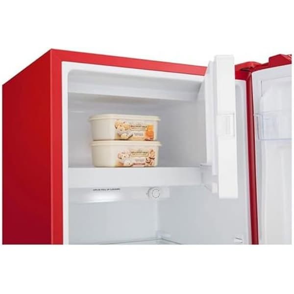 Hisense RR220D4ERE endörrskylskåp - Kapacitet 165 L - Höjd 128 cm - Röd - Energiklass E