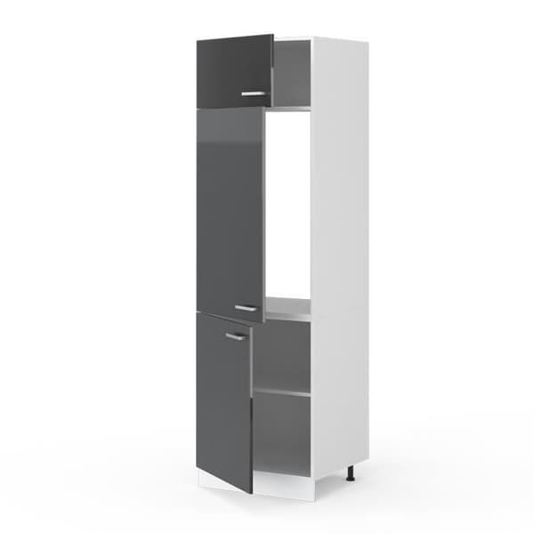 VICCO R-Line Kylskåp Vit/Antracit Glans 60 cm