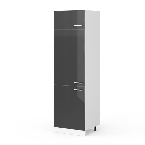 VICCO R-Line Kylskåp Vit/Antracit Glans 60 cm