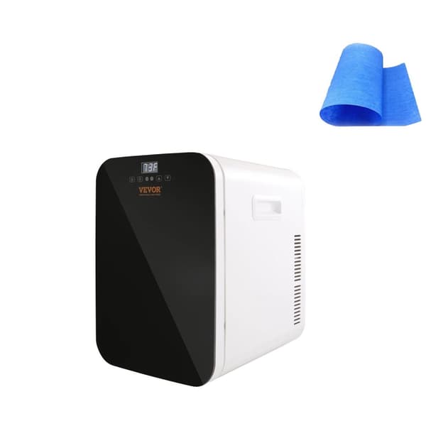 Mini kylskåp, bärbar design, dubbla kyl- och värmefunktioner,svart