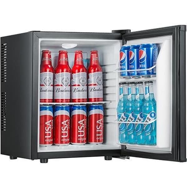 25 liters kylskåp Svart tyst termoelektronisk utan kompressor Frigobar Mini Kylskåp Frigo-Bar - 38x38,5x47 cm - Klass é
