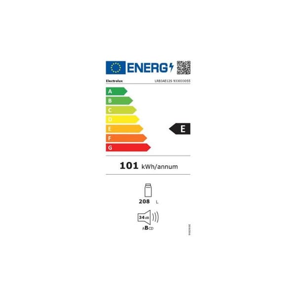 Electrolux INBYGD 1-dörrars kylskåp LRB3AE12S
