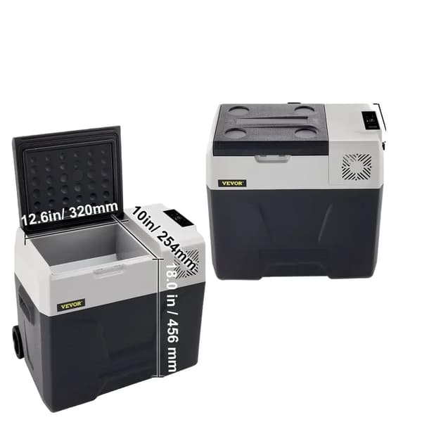Vevor-auton jääkaappi, 35L kapasiteetti, -20℃ - 20℃ jäähdytyslämpötila-alue,50L