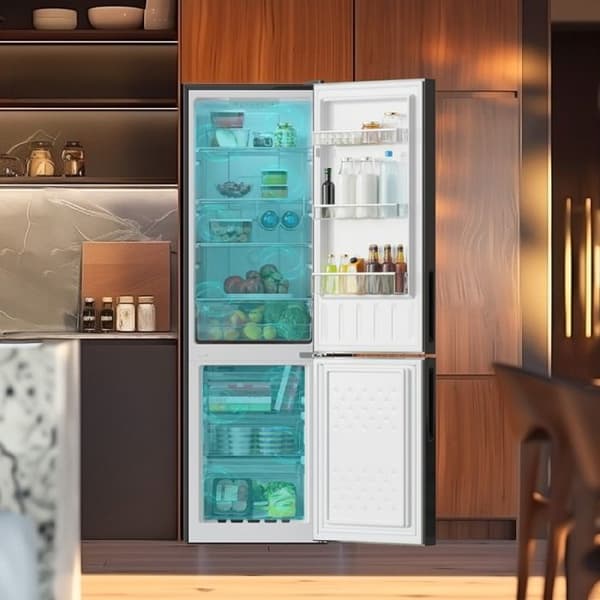 Cecotec Kylskåp-frys Bolero CoolMarket Combi 250 Svart Glas E