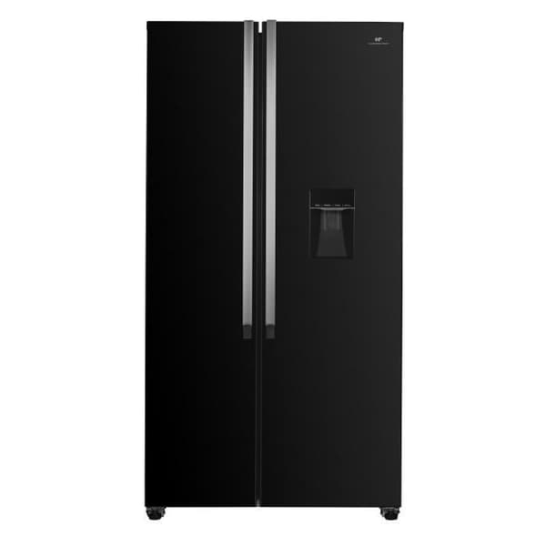 Amerikansk kylskåp CONTINENTAL EDISON - CERA532NFB-Total No Frost (Ingen frost) - 529L - B90 cm x H177 cm - Invertermotor - Svart