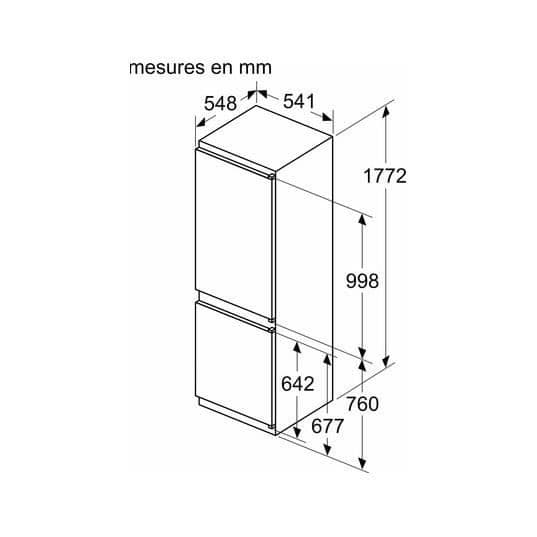 Bosch KIN865SE0 kylskåp-frys Frittstående 184 L E Vit