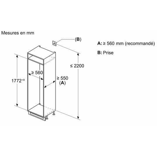 Bosch KIN865SE0 kylskåp-frys Frittstående 184 L E Vit