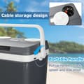 Miniatyrbild 5 av 9: Elektrisk kylbox 32L Minikylskåp 230 V och 12 V för camping med bil kyler och värmer ECO Mode Grey