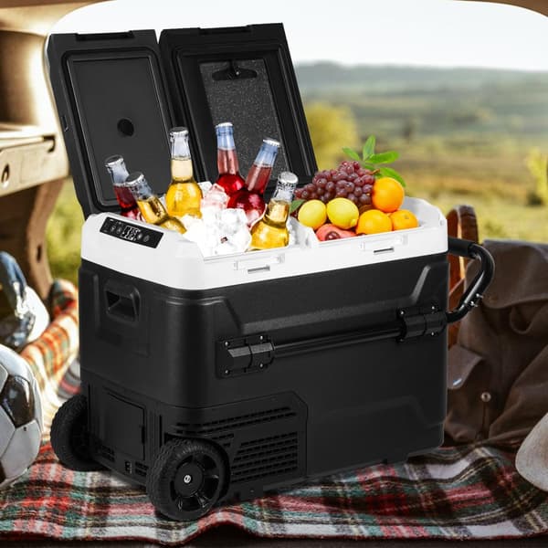 50L Kylskåp Portabelt kylskåp Elektrisk kylbox Kompressor Minifrys för hemmabruk, bil och camping -20°C till 20°C