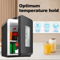 Miniatyrbild 8 av 9: 15L Minikylskåp 2 i 1 AC DC Bärbart Minikylskåp med varm- och kylfunktion 12V/220V-240V för hem/bil Svart