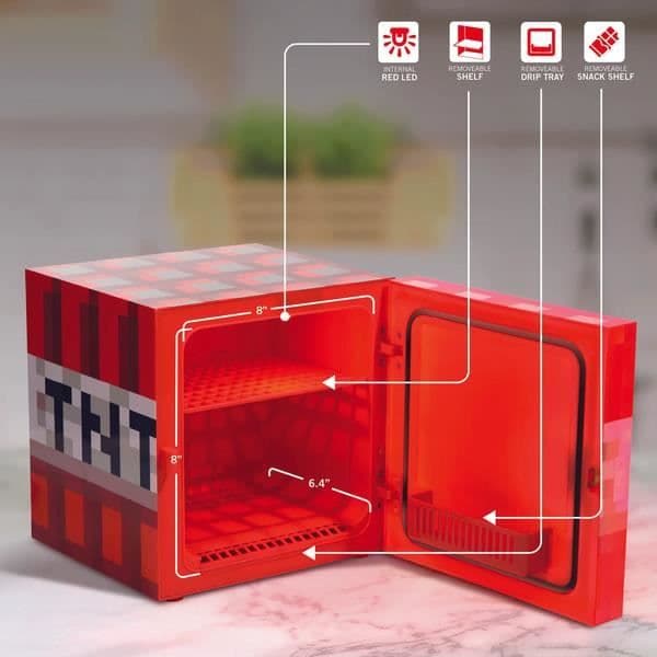 UKONIC - Minecraft - Mini Frigo 6.7L (9 Burkar) TNT Block