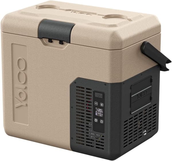 BÆRBART KOMPRESSORKØLESKAB YOLCO ET18 SAND