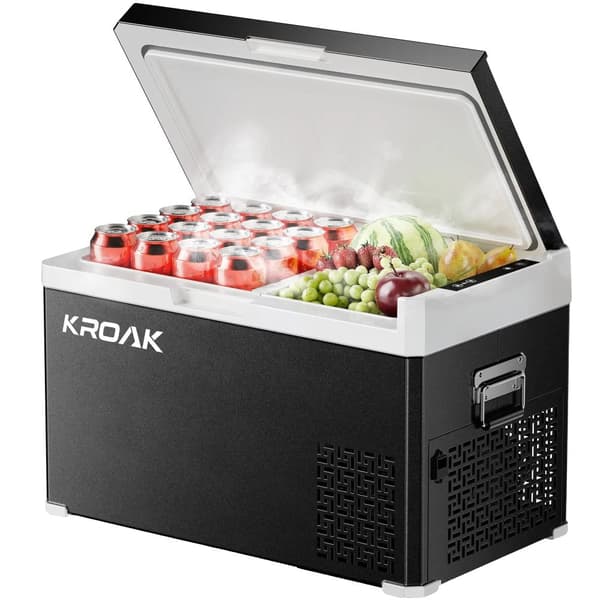 KROAK Bilkylskåp, Dubbelzonkylning, Snabbkylningsteknologi,30L Standard
