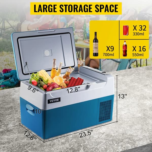 Kannettava jääkaappi, tehokas jäähdytys, monipuoliset virtavaihtoehdot,22L 23QT