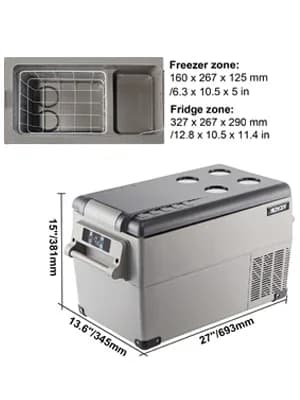 Bilkylskåp, Kylområde -20℃ till 20℃, 60W Effekt,35L