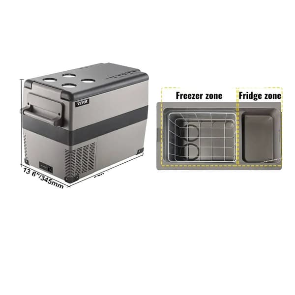 Bilkøleskab, -20℃ til 20℃ Køleområde, Flere kapaciteter, Batteribeskyttelse,45L