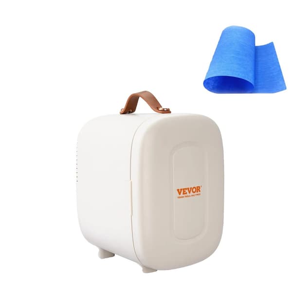 Mini skrivebords køleskab, 4L kapacitet, køle- og varmefunktioner, kompakt design,HVID