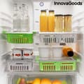 Miniatyrbild 2 av 4: Justerbar förvaring - Innovagoods - Friwer - Paket med 2 - Justerbar längd 20-28 cm - Vit
