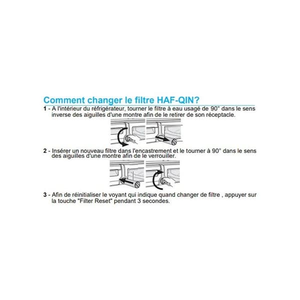 Vattenfilter - SAMSUNG - HAF-QIN - NSF-ANSI 42 - 53 - 401 - Kylskåp RF23