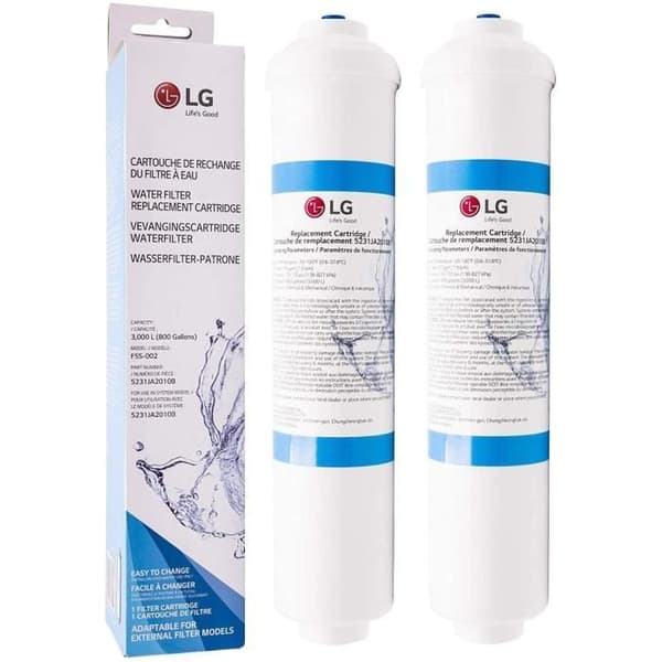 Set med 2 externa vattenfilter för LG amerikanska kylskåp - 1NF4873064