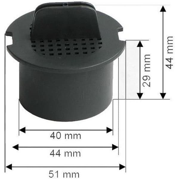 Kolfilter för Liebherr vinkällare - Apparattillbehör - Svart