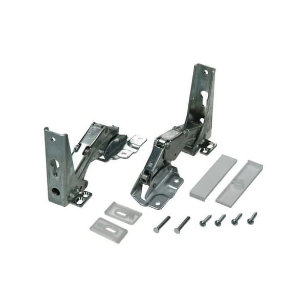Set med 2 gångjärn för BAUKNECHT, WHIRLPOOL, KITCHENAID, LADEN kyl-frysar