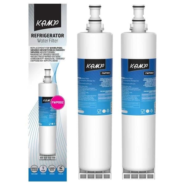 2x KAMP FWP002 kylfilter ersätter SBS002 / 481281729632 / SBS001 / 481281728986 / SBS200 / BAUKNECHT SBS003. ANSI-standarder